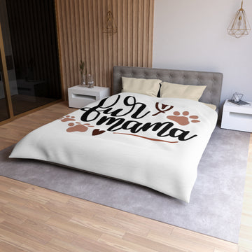 Fur Mama Microfiber Duvet Cover - Cozy Pet Lover Bedding