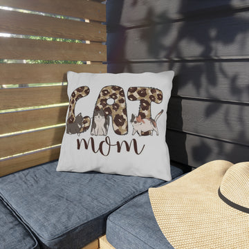 Cat Mom Outdoor Pillow - Cozy Decor for Cat Lovers