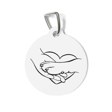 Custom Pet Tag with Heart Design - Perfect for Pet Lovers