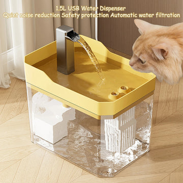 Automatic Cat Water Fountain – USB Powered, Filtered & Anti-Dry