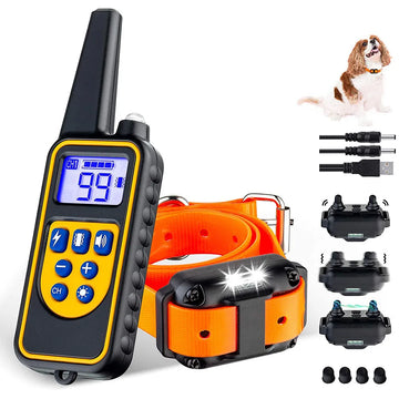 Rechargeable Shock Collar for Dogs – Remote & Waterproof Trainer