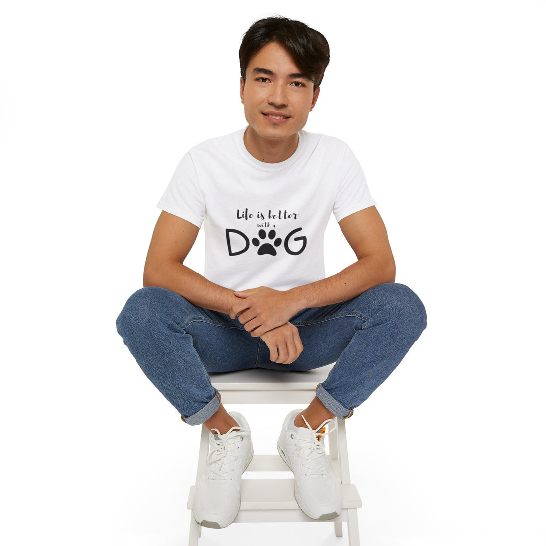 Life Is Better With A Dog Unisex Ultra Cotton Tee