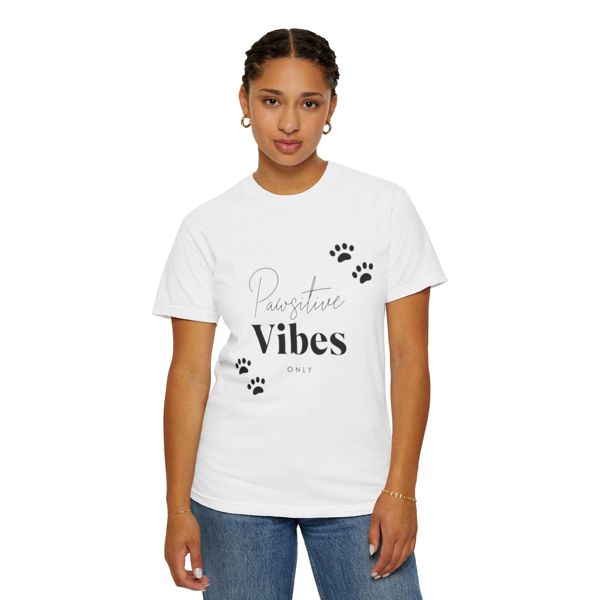 Positive Vibes Unisex Garment-Dyed T-Shirt