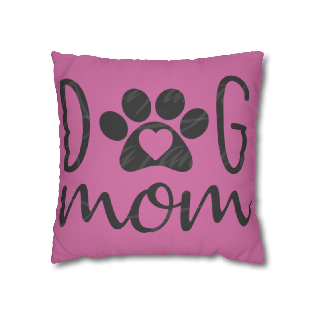 Dog Mom Poly Canvas Pillowcase | Stylish Pet Lover Decor
