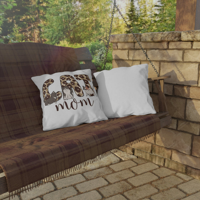 Cat Mom Outdoor Pillow - Cozy Decor for Cat Lovers