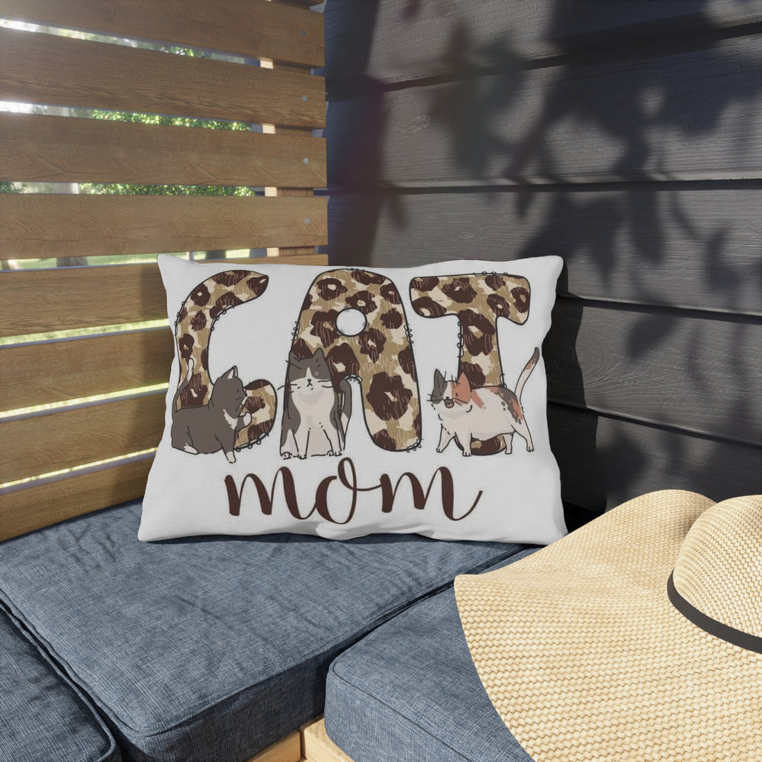 Cat Mom Outdoor Pillow - Cozy Decor for Cat Lovers