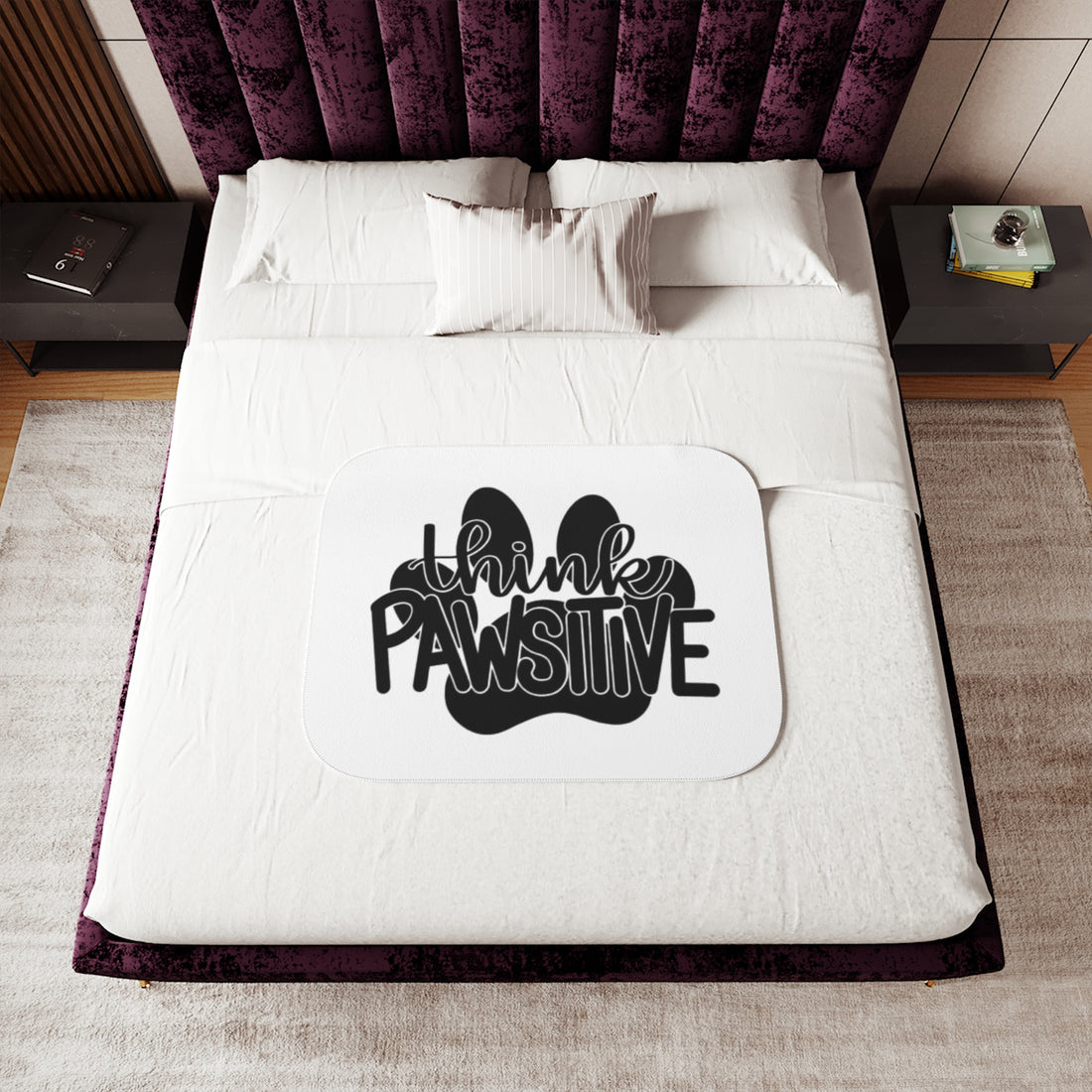 Cozy Sherpa Blanket - Think Pawsitive Design