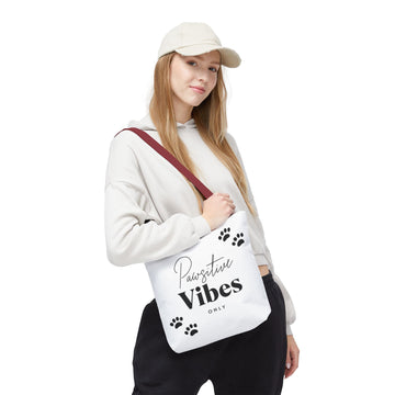 Pawsitive Vibes Tote Bag - Perfect for Animal Lovers