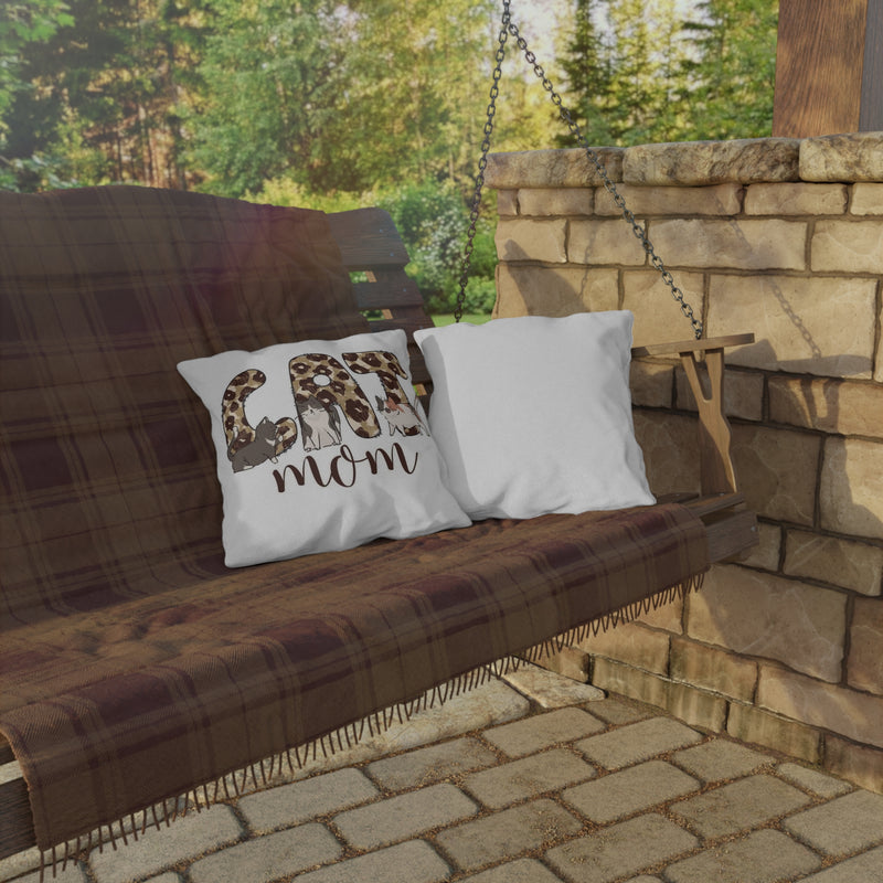 Cat Mom Outdoor Pillow - Cozy Decor for Cat Lovers