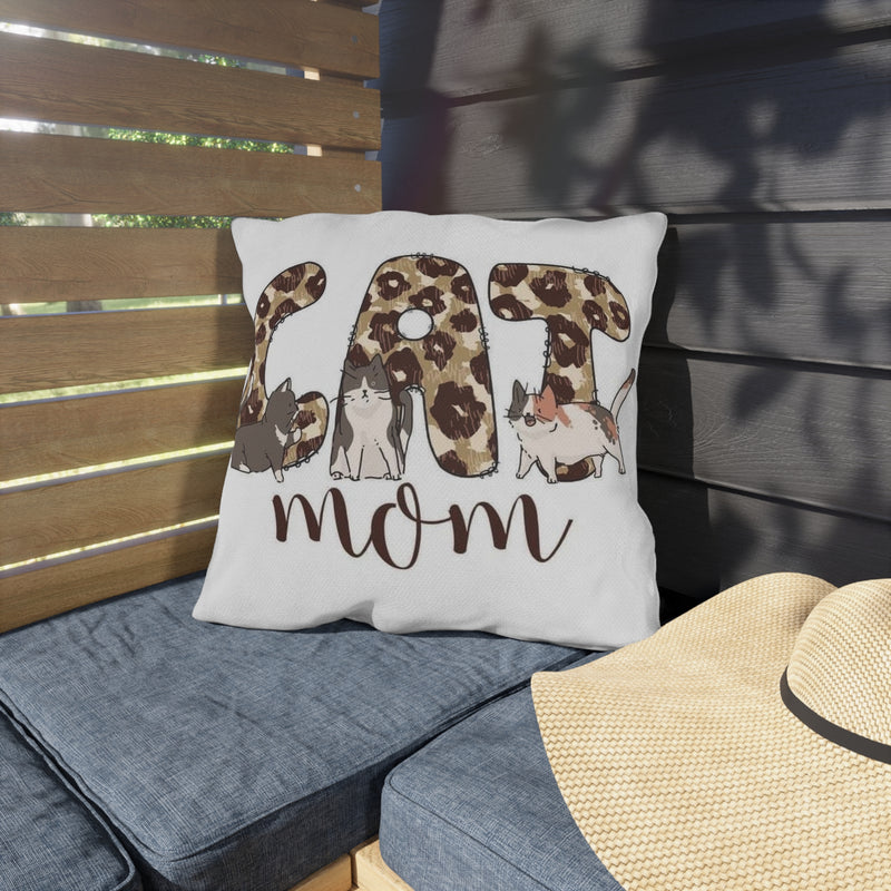 Cat Mom Outdoor Pillow - Cozy Decor for Cat Lovers