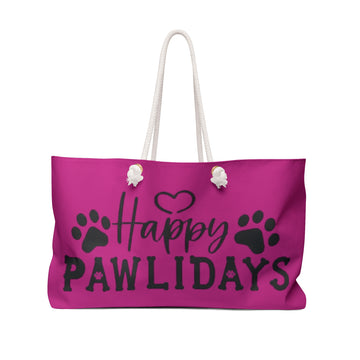 Happy Pawlidays Pet Lover Weekender Bag