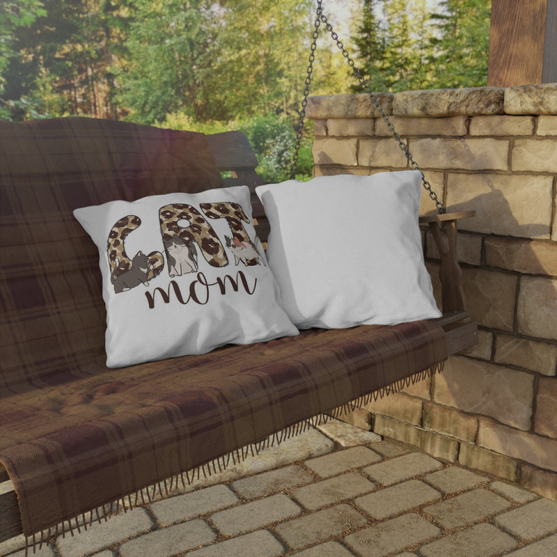 Cat Mom Outdoor Pillow - Cozy Decor for Cat Lovers