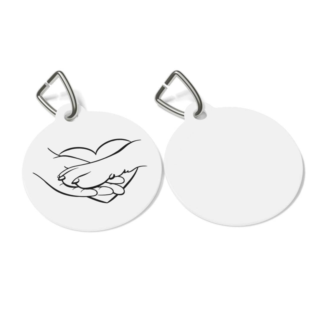 Custom Pet Tag with Heart Design - Perfect for Pet Lovers