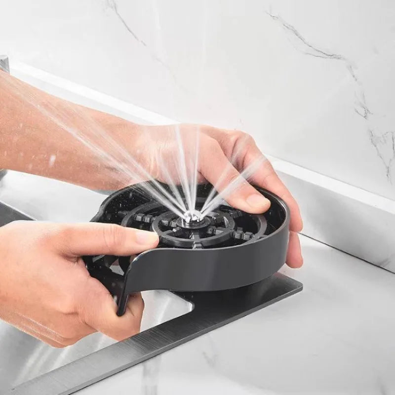 Ins Rinser Automatic Glass Cup Washer High Pressure Bar Kitchen Beer Milk Tea Cup Cleaner Sink Accessories